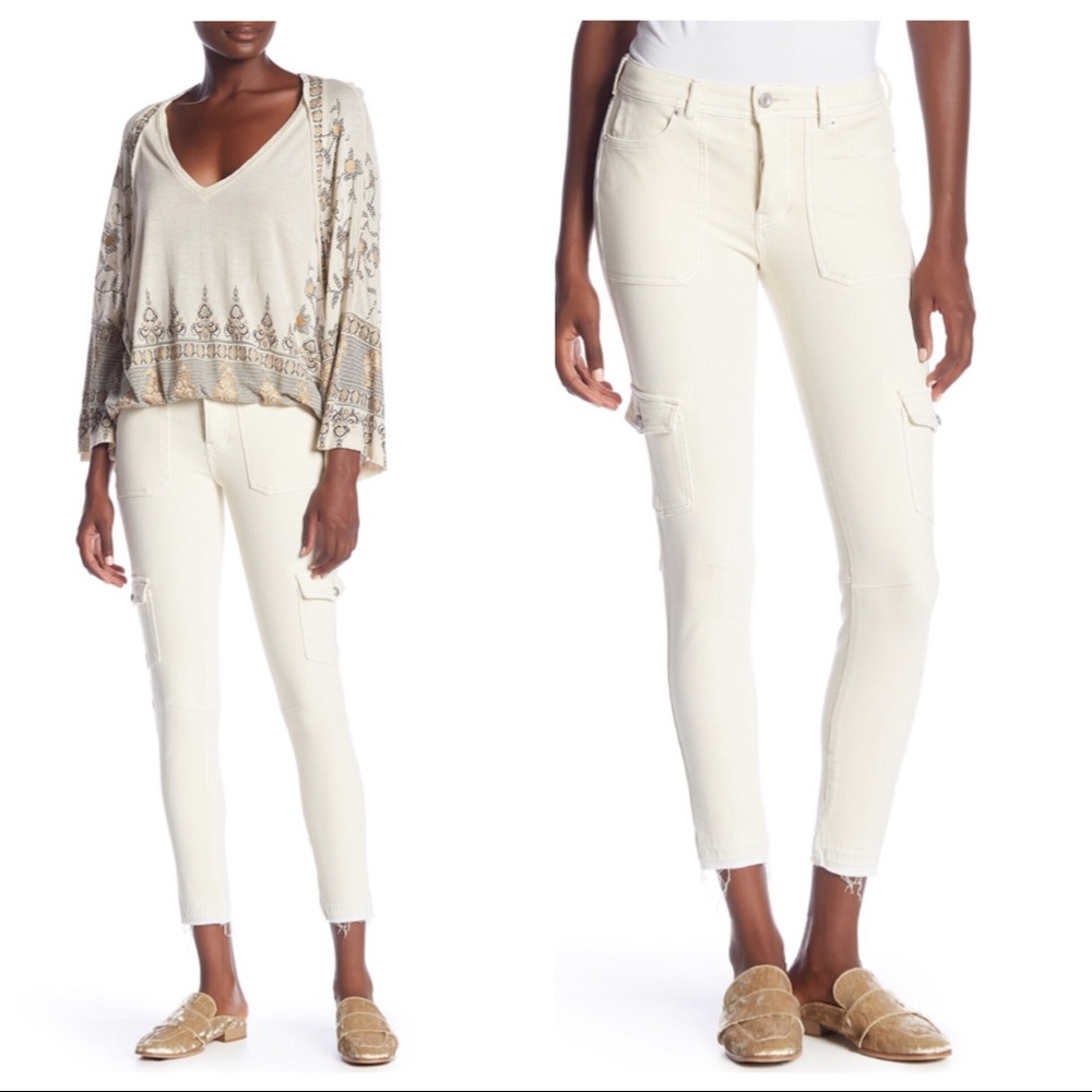 Free People Utility Skinny Jeans - Picture 1 of 8